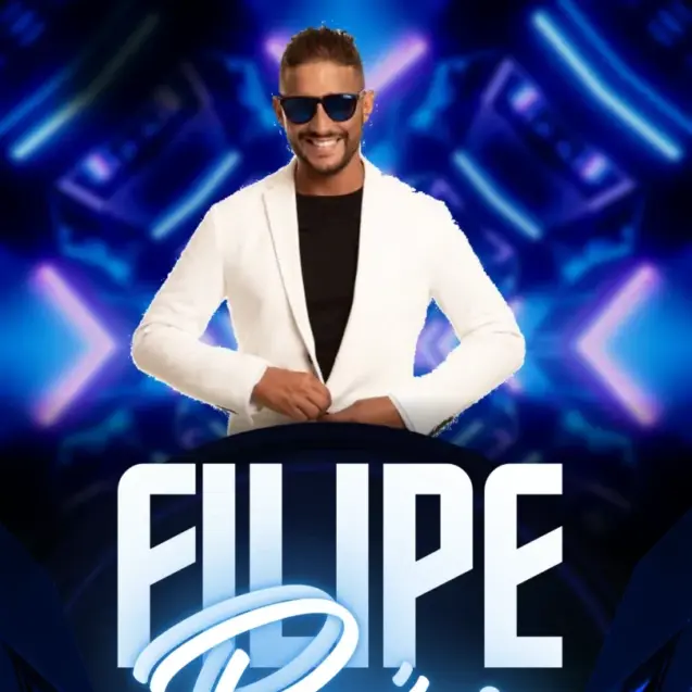 cartaz retrato balada funk azul neon